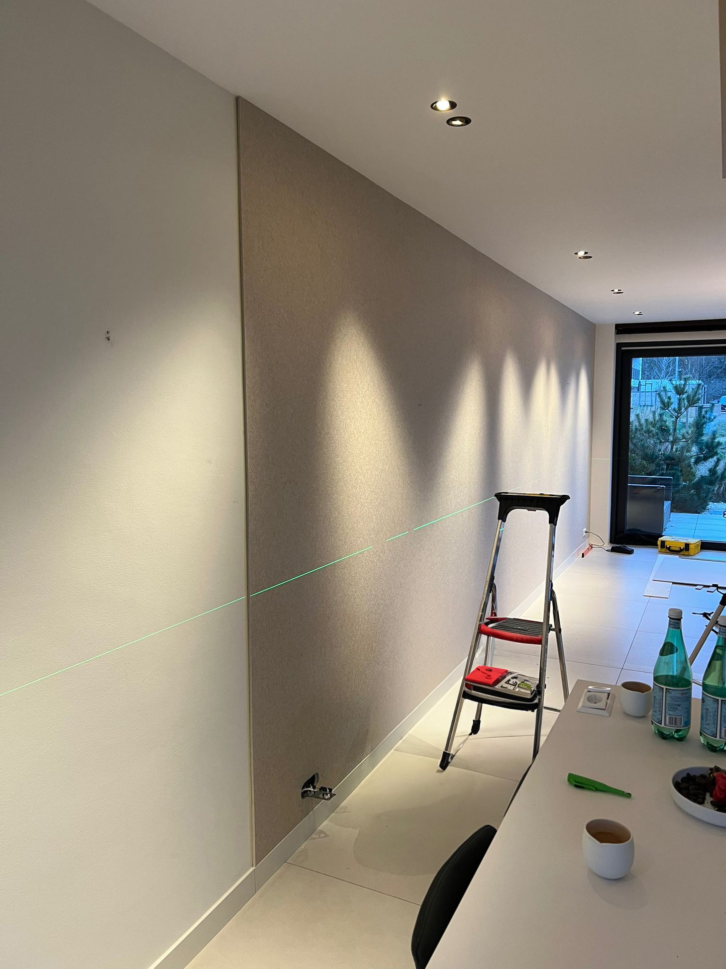 Akoestische wand - 262 cm