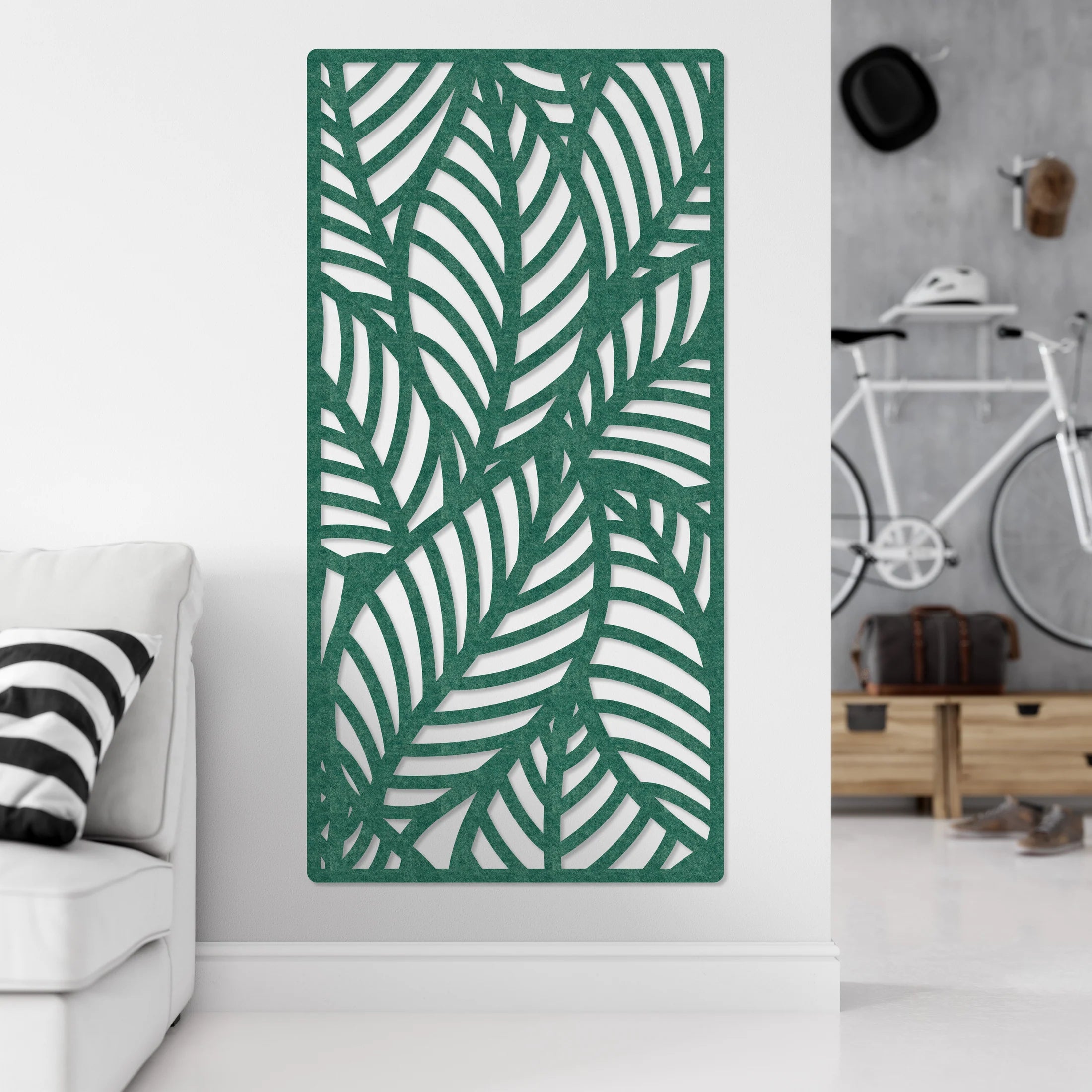 Palms Wandpaneel - Green 120x240cm