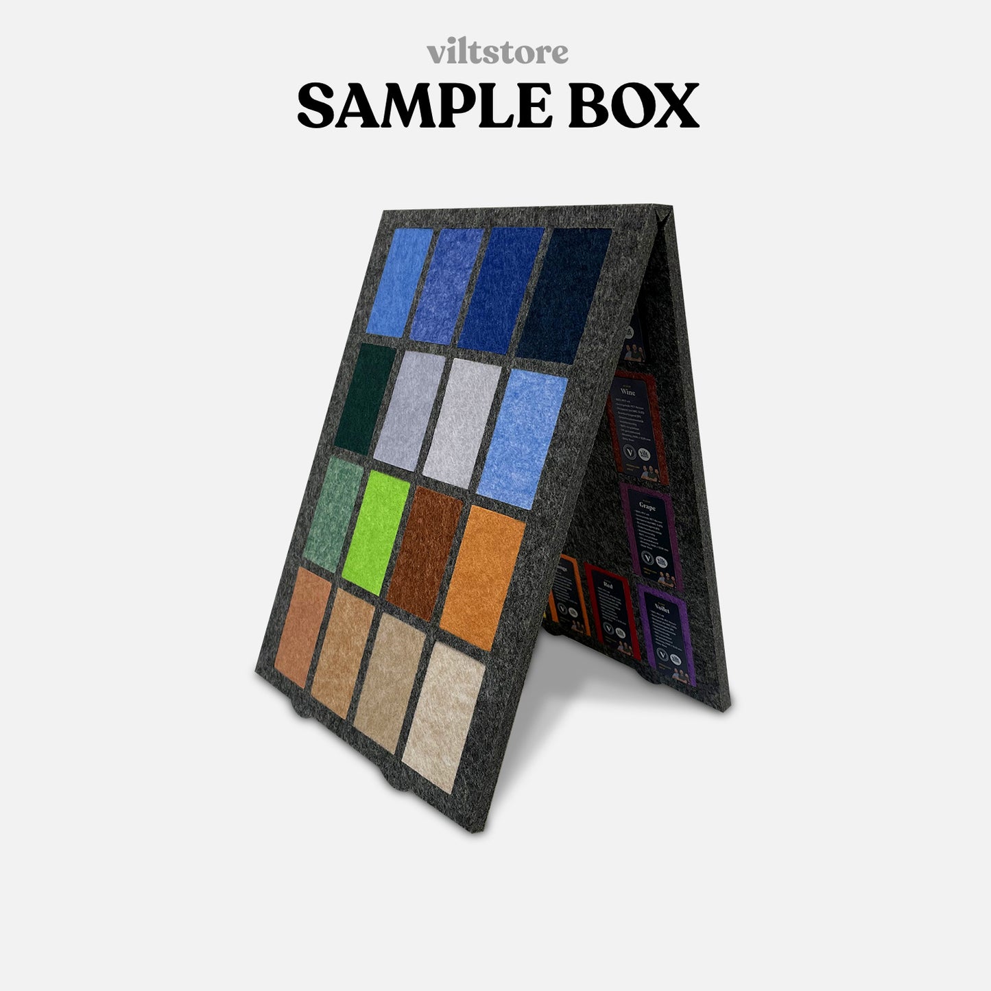 PET-vilt samples